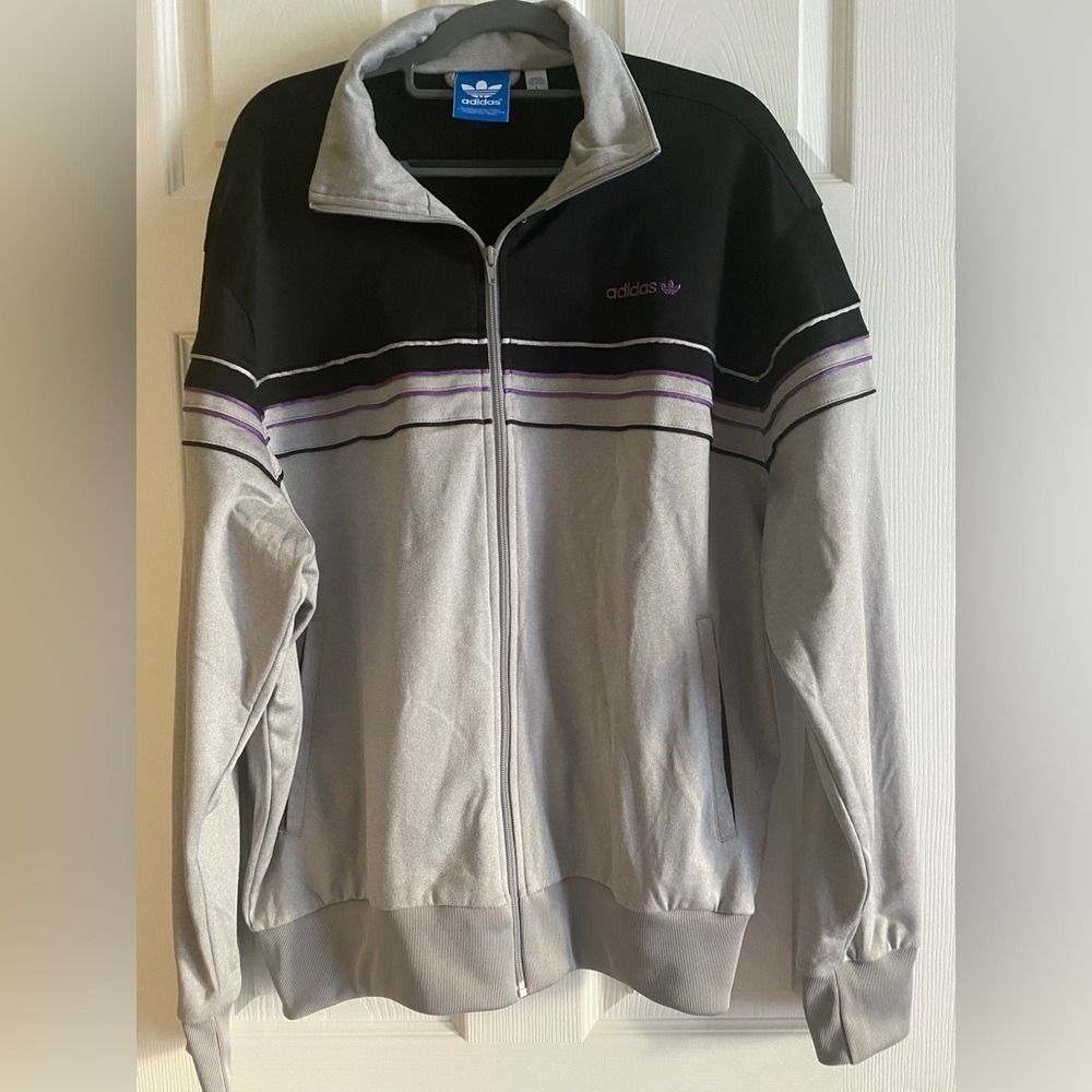 Men's‎ Adidas Gray/ Black Lightweight Jacket